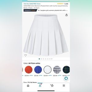 Pleated mini skirt